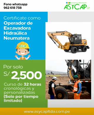 Operador Excavadora Hidráulica Neumatera